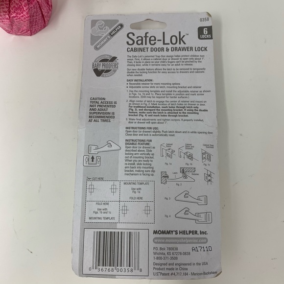 Mommy’s Helper Cabinet/Drawer 6 Lock Set! - Picture 3 of 4